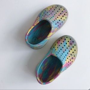 Native tie dye shoes